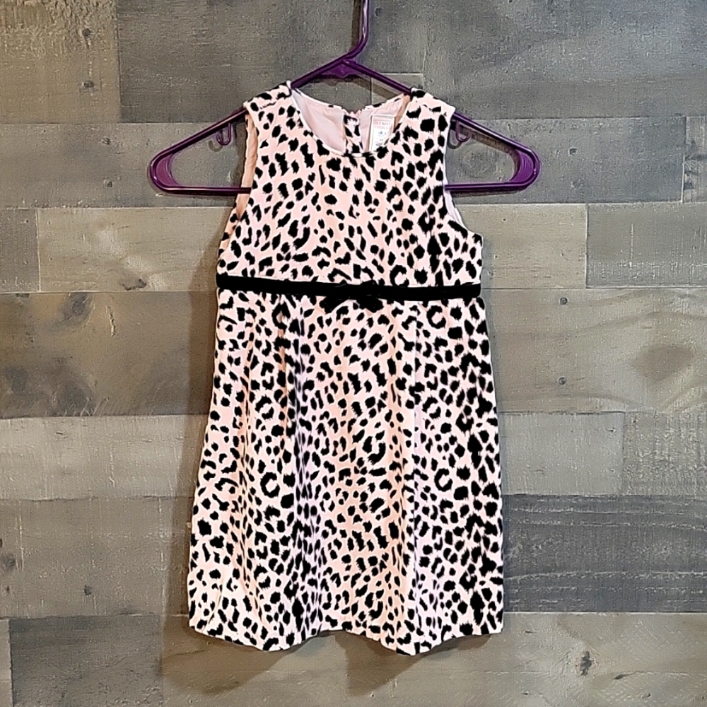 Old Navy Pink Cheetah Print Dress - 5T